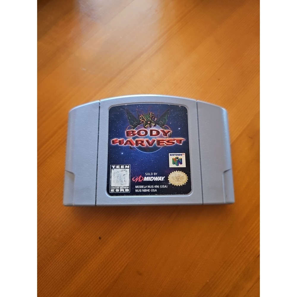 Body Harvest N64 Nintendo 64 Cartridge Only Authentic Tested, Works Great!